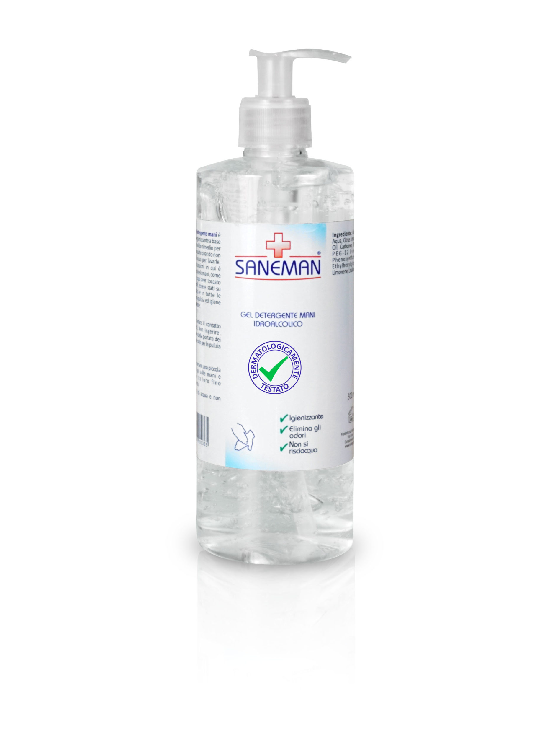 Saneman gel igienizzante per le mani 500ml